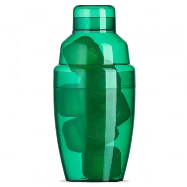 Coqueteleira Plástica 230ml com Gelo Ecológico Personalizada 