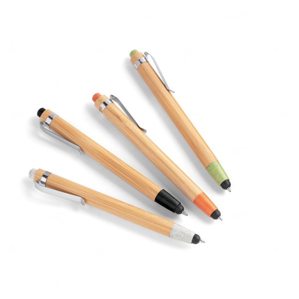 Caneta em Bambu com Touch Personalizada 