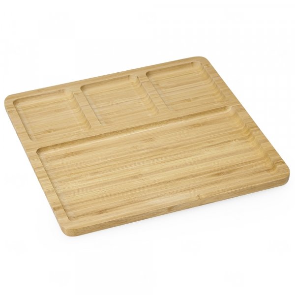 Petisqueira Quadrada em Bambu 28x28cm Personalizada