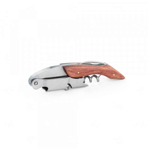 Saca-Rolhas em Madeira/Inox Personalizado