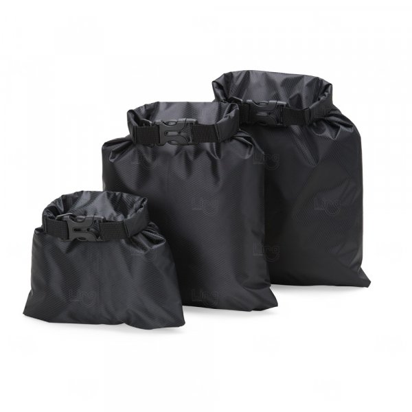 Kit Saco Impermeável Personalizado - 3 Peças 