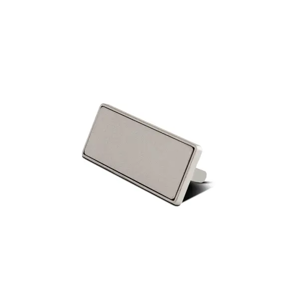 Placa de Metal Imantada Prata Personalizada