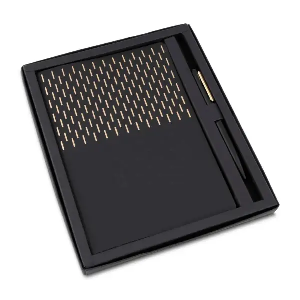Kit Escritório A5 Capa em PU e Caneta Metálica Personalizado 