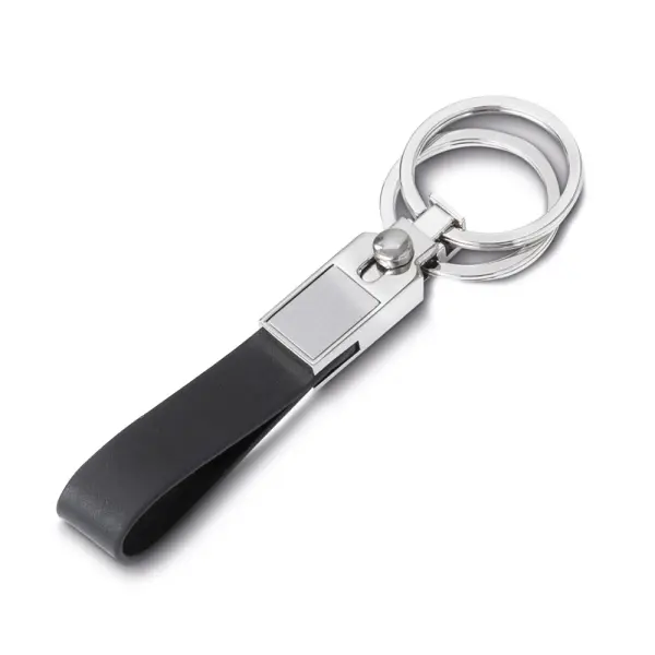 Chaveiro de Metal com Couro Sintético Personalizado 