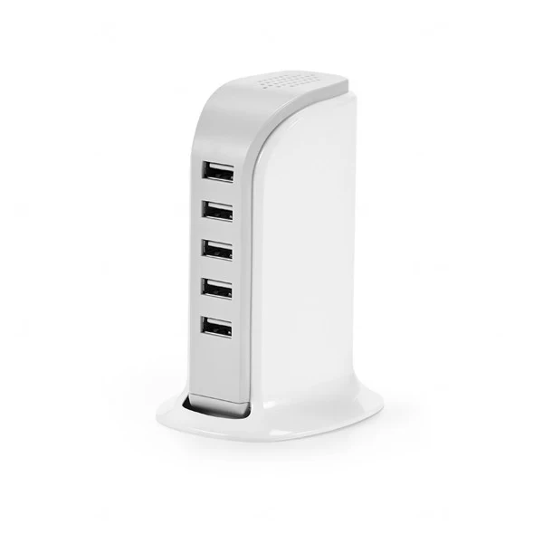 Torre de Carregamento USB Personalizada Branco
