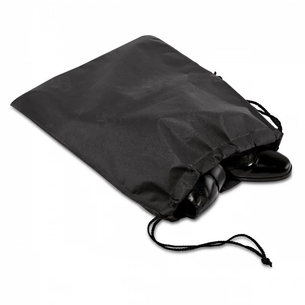 Bolsa Personalizada Para Sapatos - 36 x 42 cm Preto