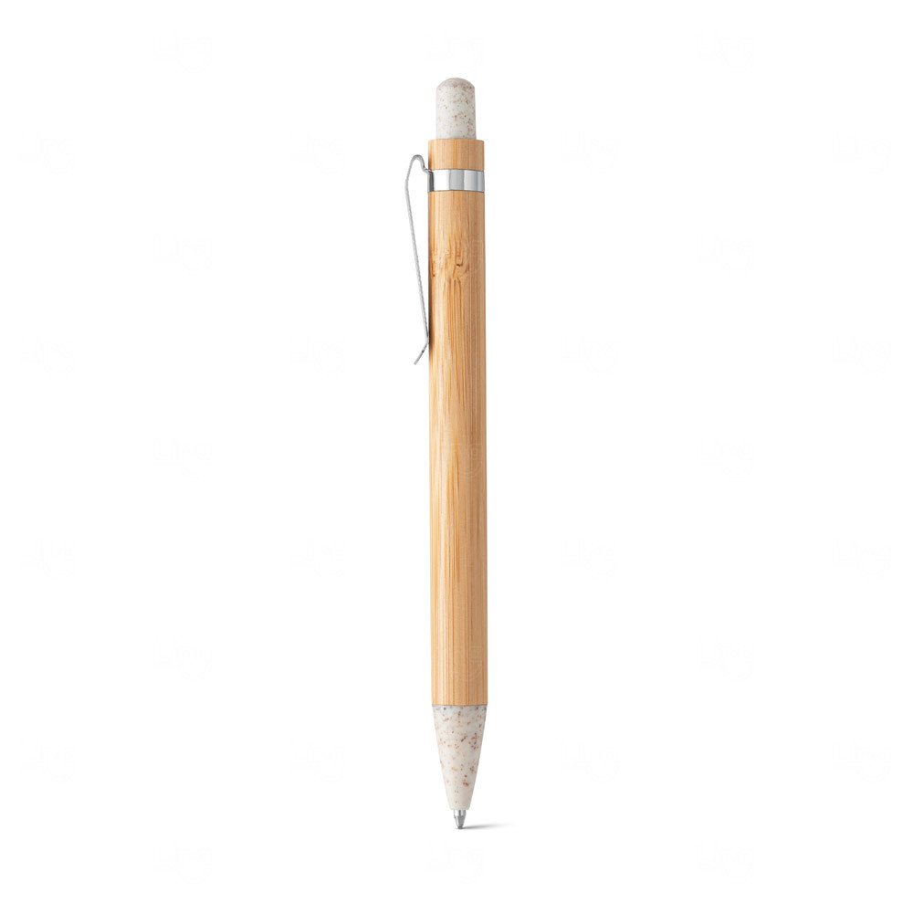 Caneta Esferográfica em Bambu Personalizada 