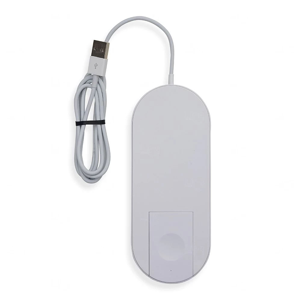 Base Carregadora por Indução para Celular e Relógio Personalizada Branco