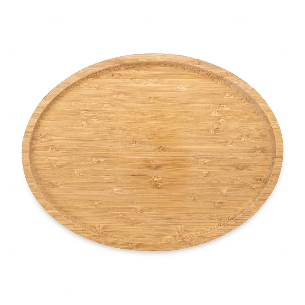 Petisqueira de Bambu Oval 33x25cm Personalizada 