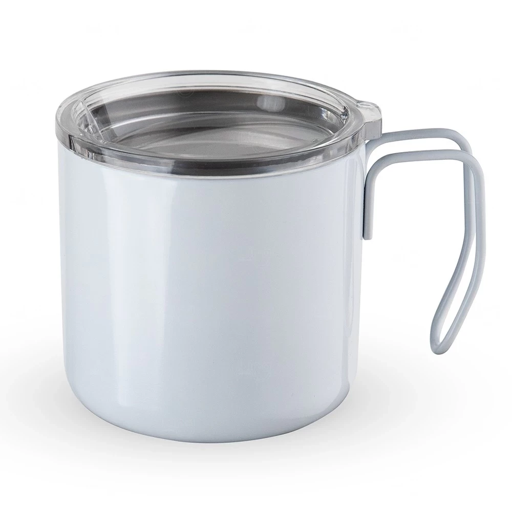 Caneca Térmica Inox 350ml Personalizada Branco