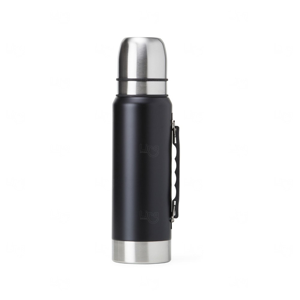 Garrafa Térmica Inox 1L Personalizada Preto