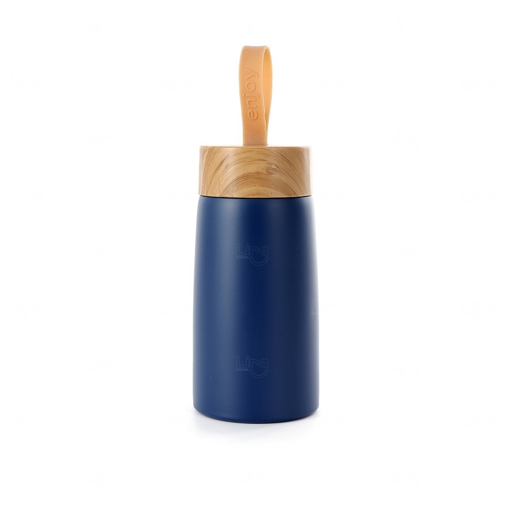 Garrafa Inox Parede Dupla Personalizada  - 250ml Azul