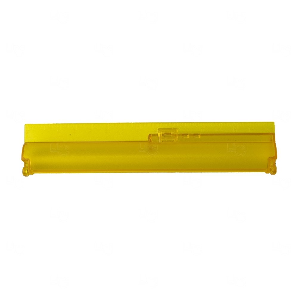 Estojo com Régua de 15 cm Personalizado Amarelo