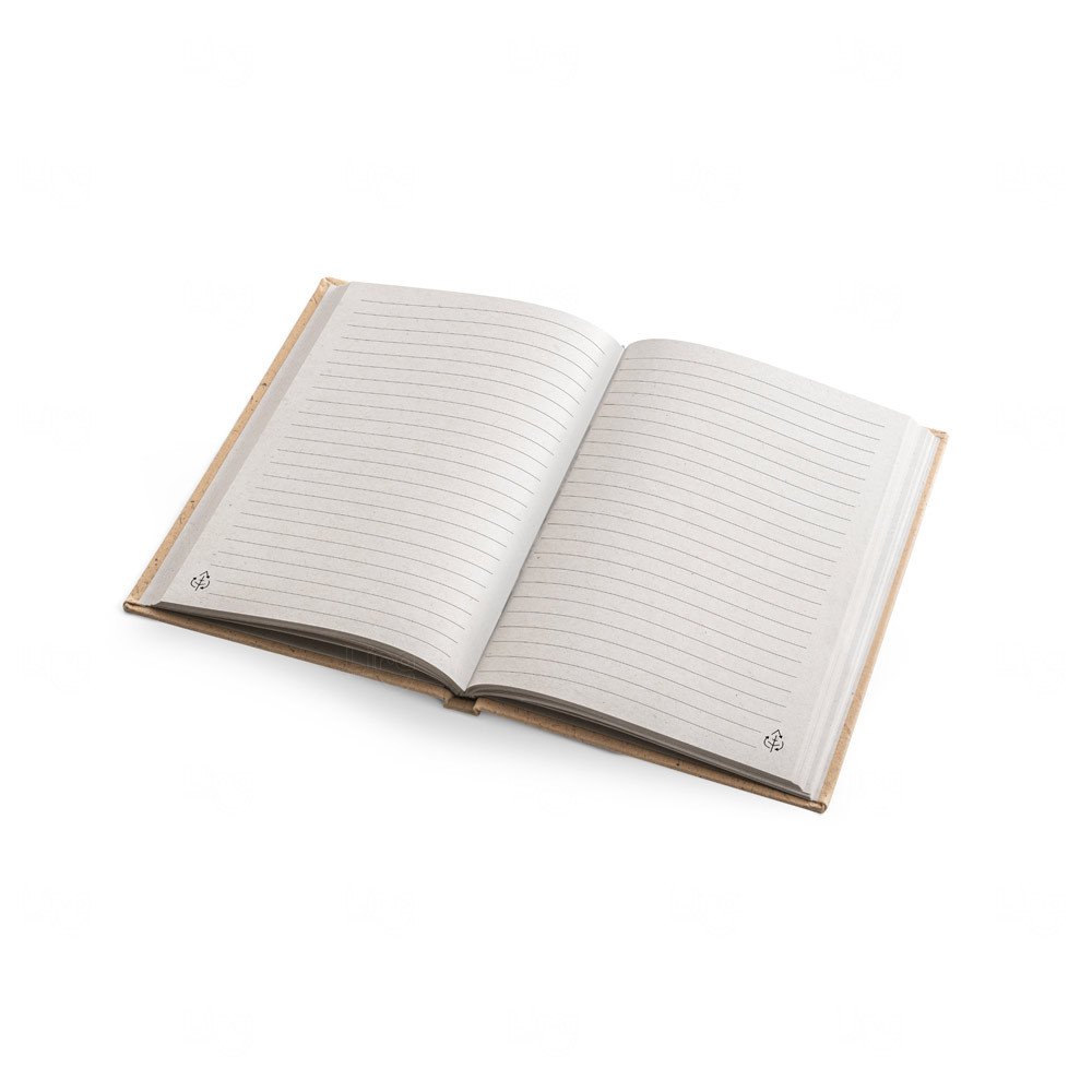 Caderno Ecológico A5 de capa dura em Casca de Coco Personalizado 