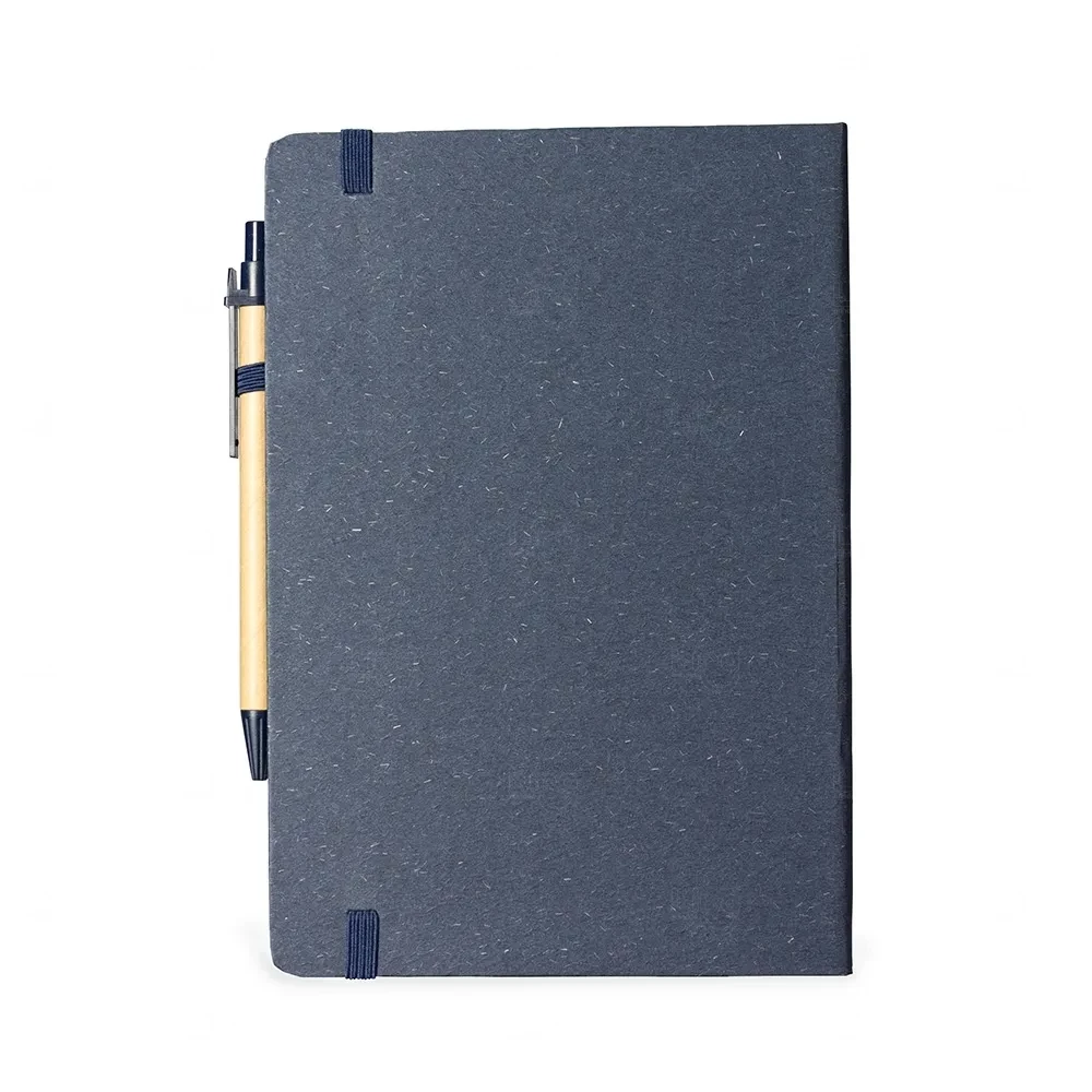 Moleskine Fibra de Arroz com Caneta Personalizada - 21x15,5 cm 