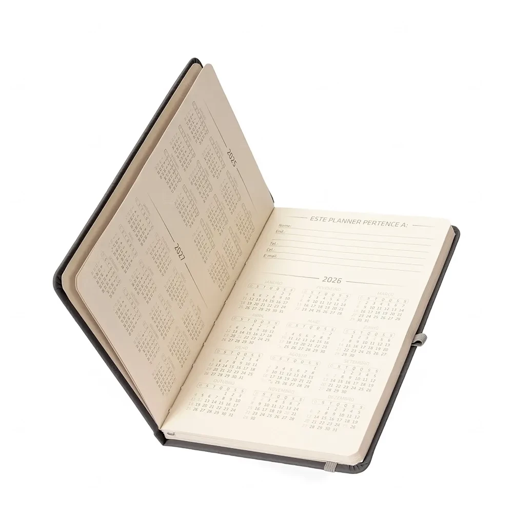 Planner 2026 Emborrachado Personalizado 