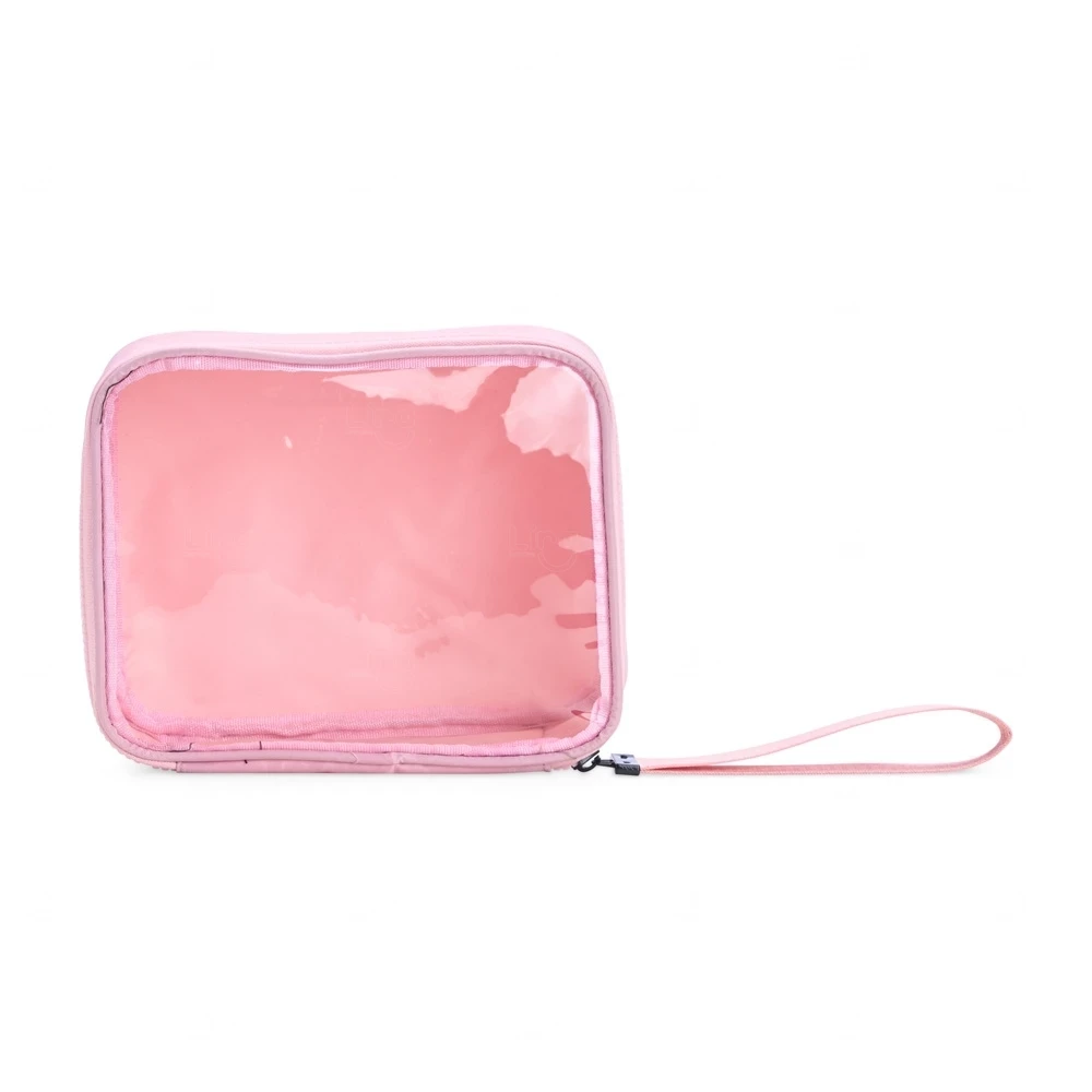 Nécessaire em Nylon com Visor Personalizada - 15,5 x 19,5 cm 