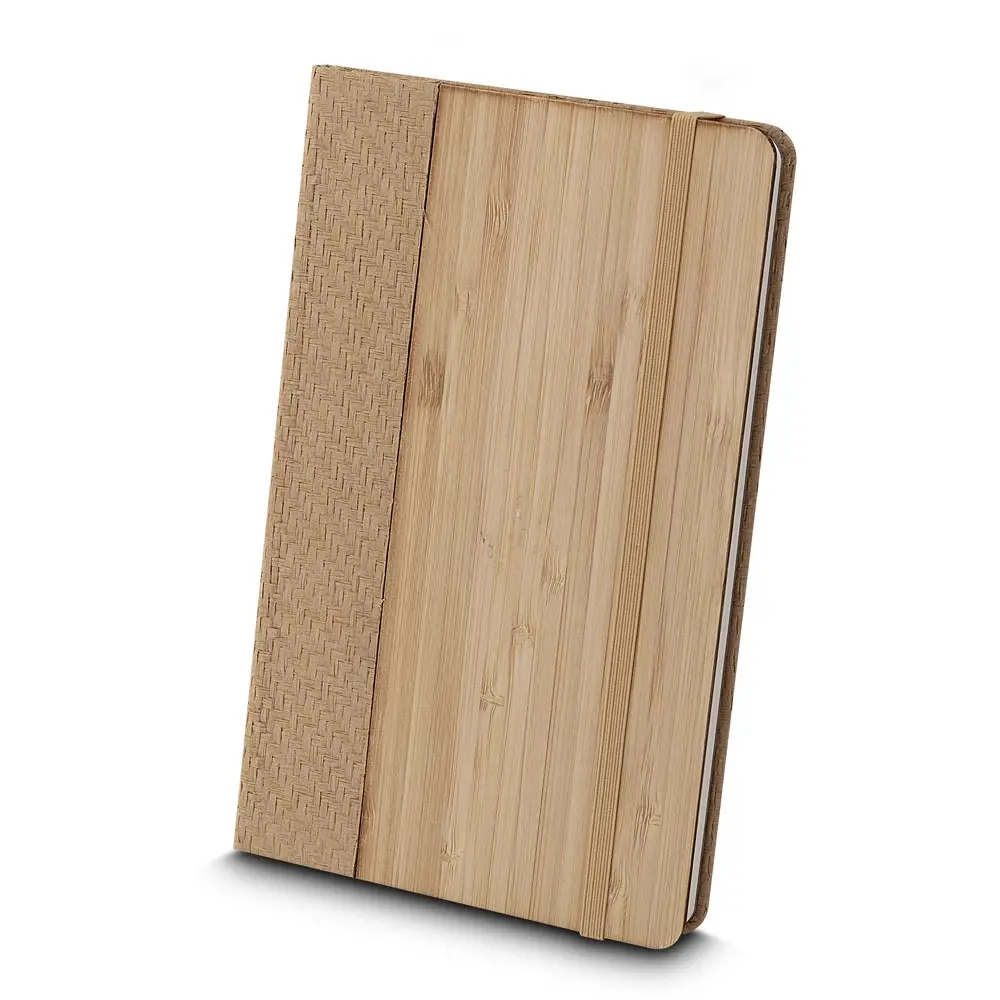 Caderno A5 Capa em Bambu Personalizado 