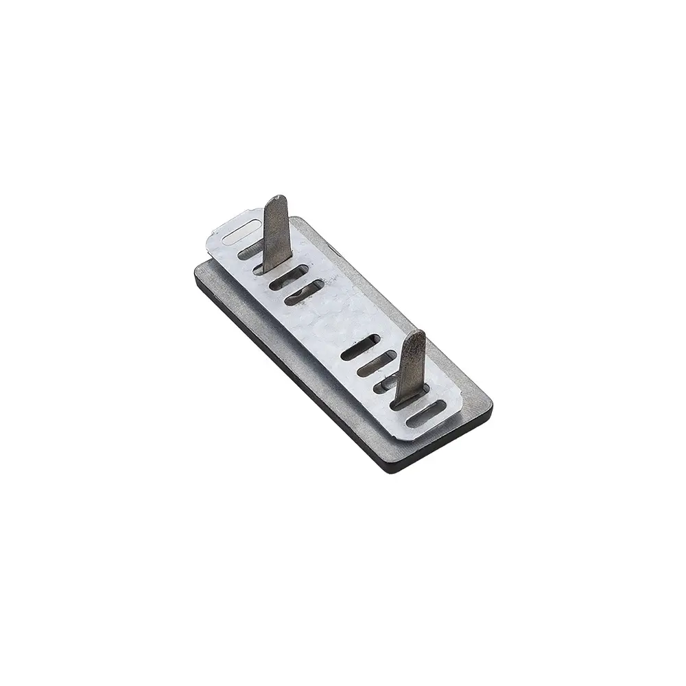 Placa de Metal Imantada Preta Personalizada 5x2cm 