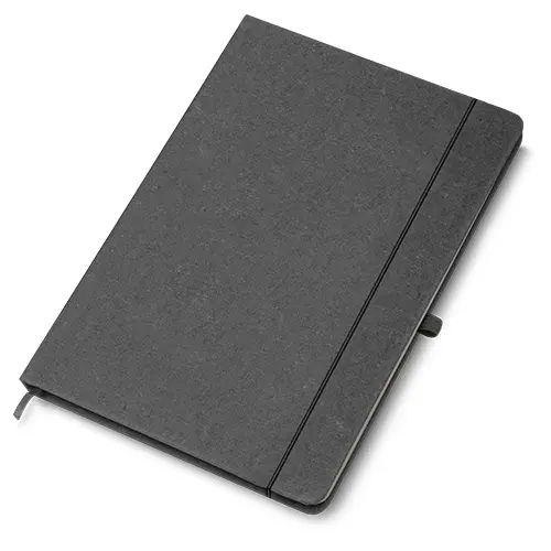 Kit Escritório A5 Capa em Couro Reciclado e Caneta Metalica Personalizado 